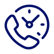 Icon of a phone and clock